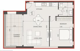 1 odalılar daire 84 m² Germasogeia'da, Kıbrıs. 395,000 €