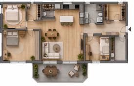 4 odalılar daire 116 m² Zagrebskaia zhupaniia'da, Hırvatistan. 303,000 €