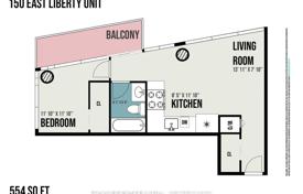 4 odalılar daire Old Toronto'da, Kanada. C$776,000