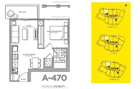 1 odalılar daire Wellesley Street East'da, Kanada. C$809,000