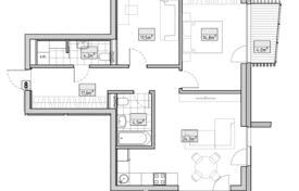 3 odalılar yeni binada daireler 82 m² Vidzeme Suburb'da, Letonya. 264,000 €