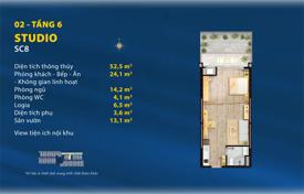 1 odalılar daire 45 m² Da Nang'da, Vietnam. $95,000