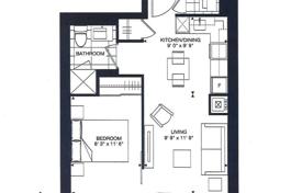 1 odalılar daire Peter Street'da, Kanada. C$857,000