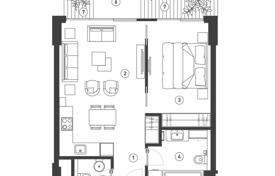 1 odalılar daire 66 m² Budva city'da, Karadağ. 507,000 €