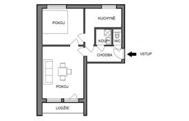 2 odalılar daire 53 m² Prague 10'da, Çekya. Price on request