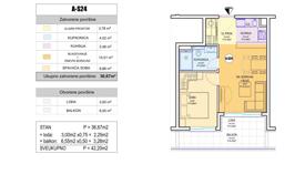1 odalılar daire 44 m² Split'te, Hırvatistan. 198,000 €