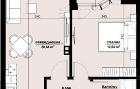 2 odalılar daire 62 m² Burgas (city)'da, Bulgaristan. 105,000 €