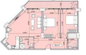 3 odalılar daire 96 m² Krtsanisi Street'da, Gürcistan. $150,000
