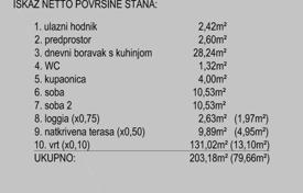 3 odalılar yeni binada daireler 82 m² Novalja'da, Hırvatistan. 290,000 €