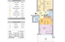 2 odalılar daire 57 m² Split'te, Hırvatistan. 281,000 €