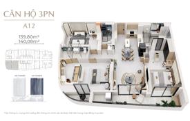 3 odalılar daire 120 m² Da Nang'da, Vietnam. $400,000